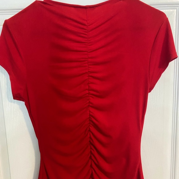 Red ruched blouse ❣️ - Picture 2 of 2